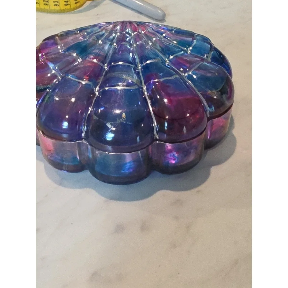 Handmade Resin Clamshell Storage Boxes Trinket Decoration Gift.  1016
